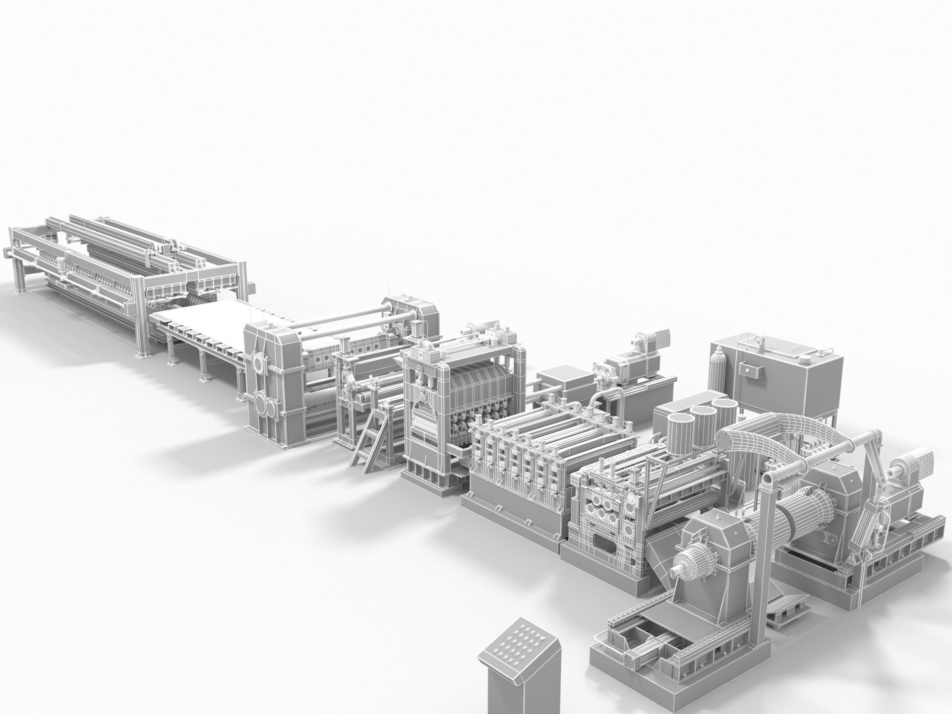 Plate Shears Guillotine 3D model_15
