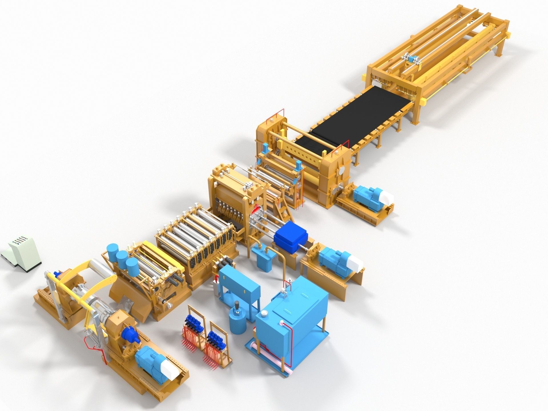 Plate Shears Guillotine 3D model_4