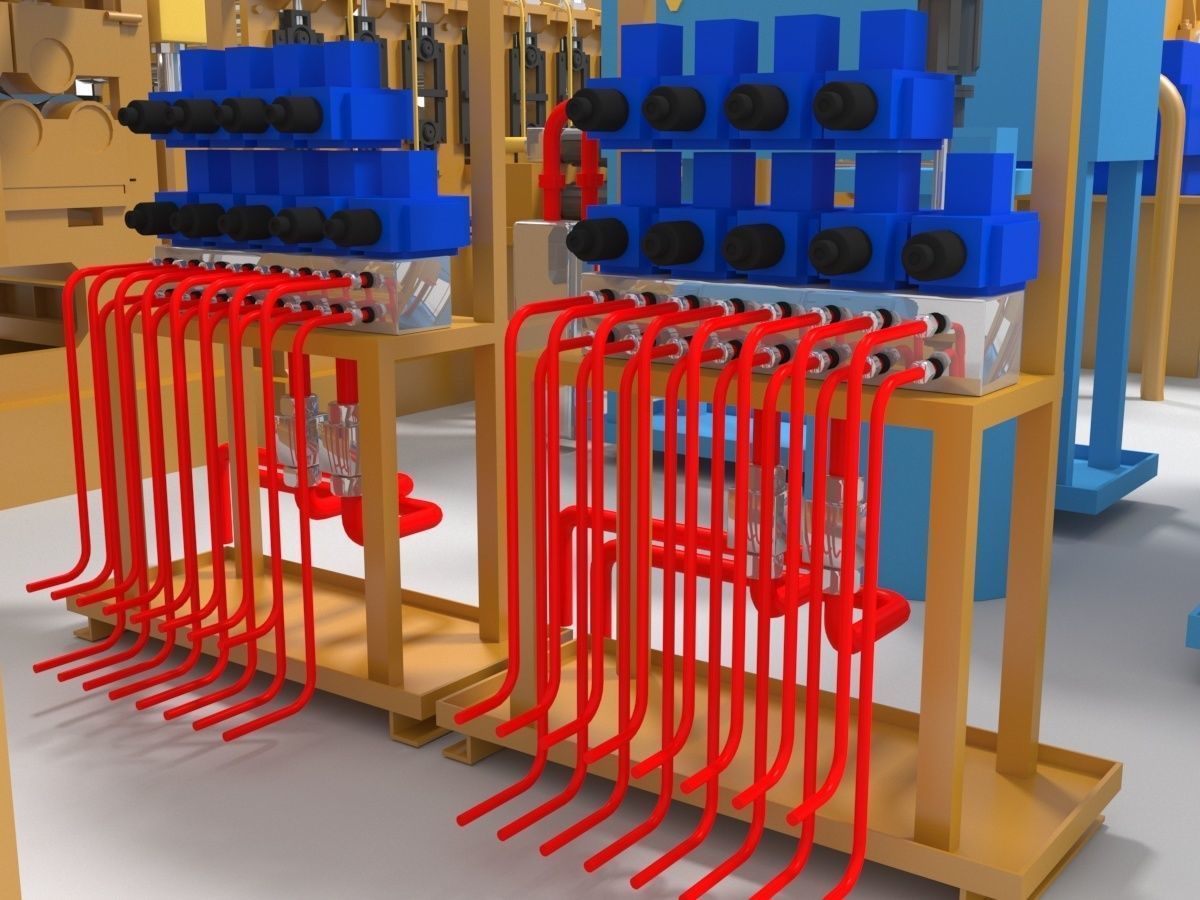 Plate Shears Guillotine 3D model_9