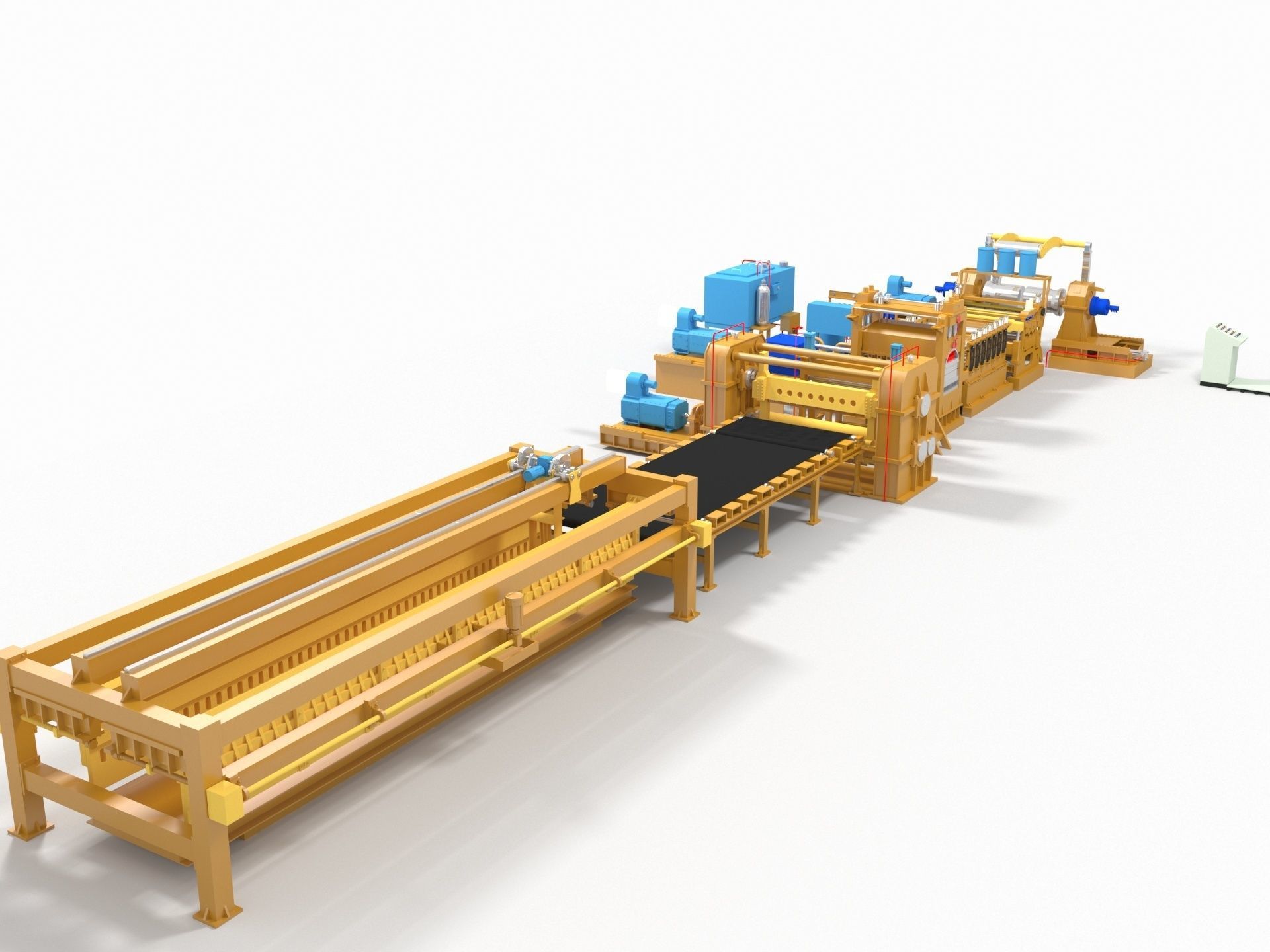 Plate Shears Guillotine 3D model_3