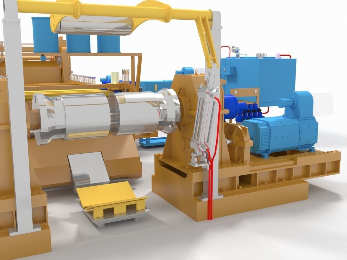 Plate Shears Guillotine 3D model_10