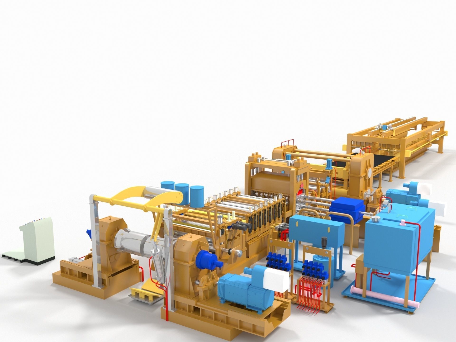 Plate Shears Guillotine 3D model_5