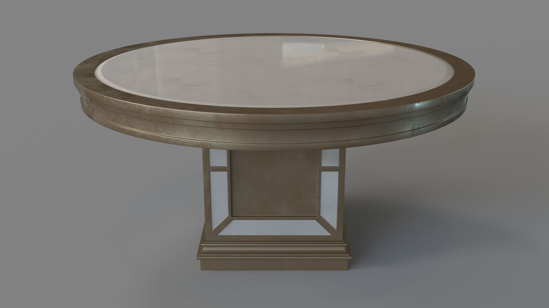 Ava Round Dining Table 3D model_1