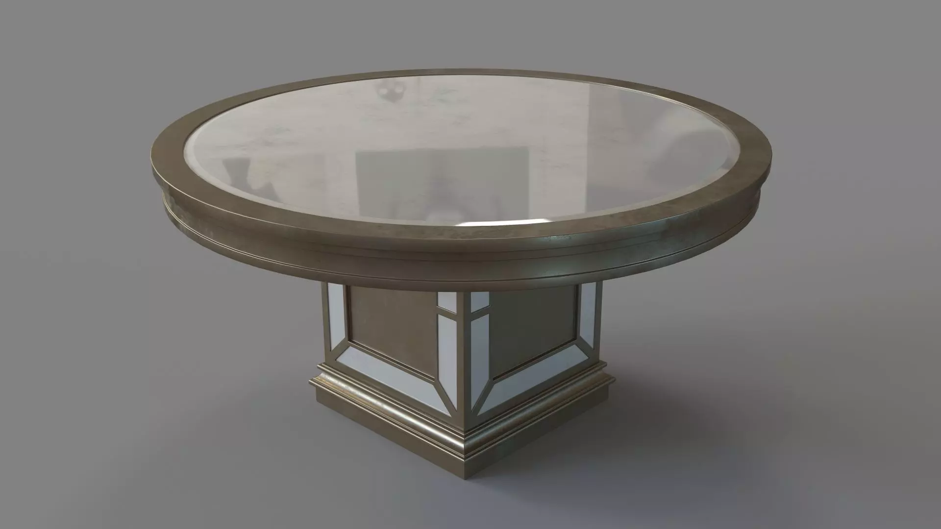 Ava Round Dining Table 3D model_0