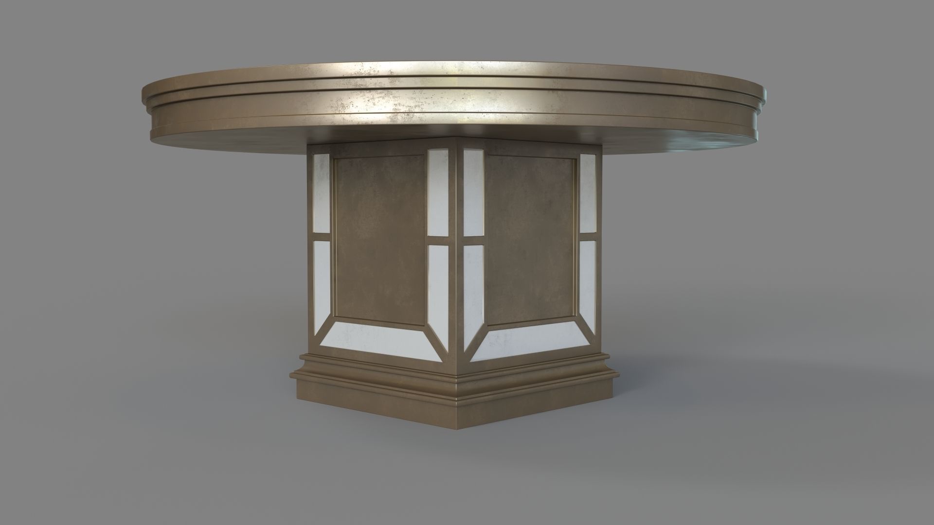 Ava Round Dining Table 3D model_4