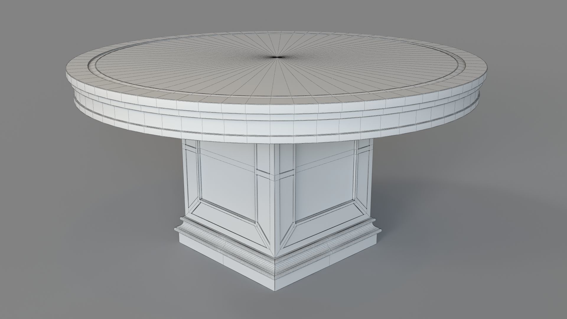 Ava Round Dining Table 3D model_5
