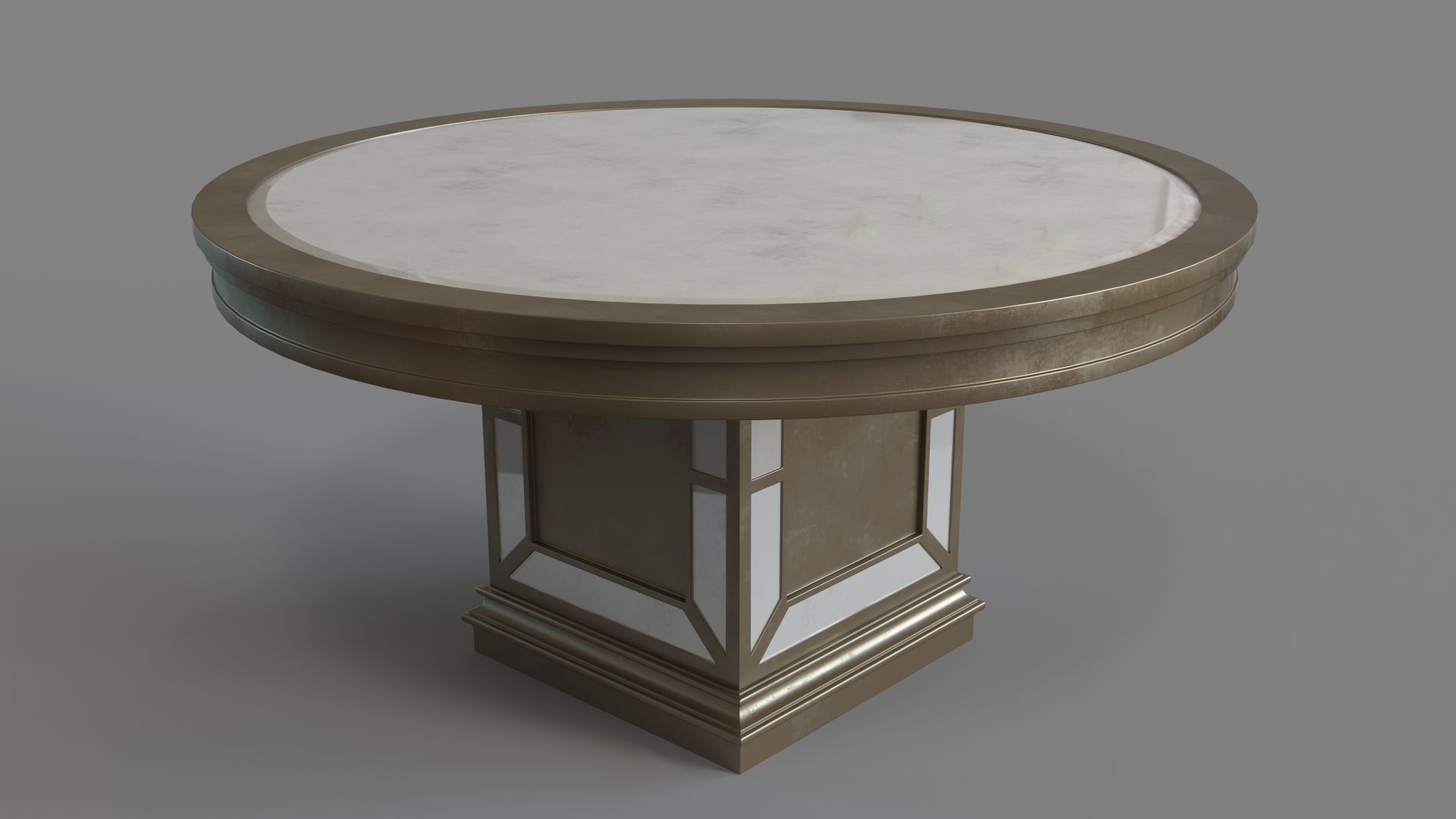 Ava Round Dining Table 3D model_2