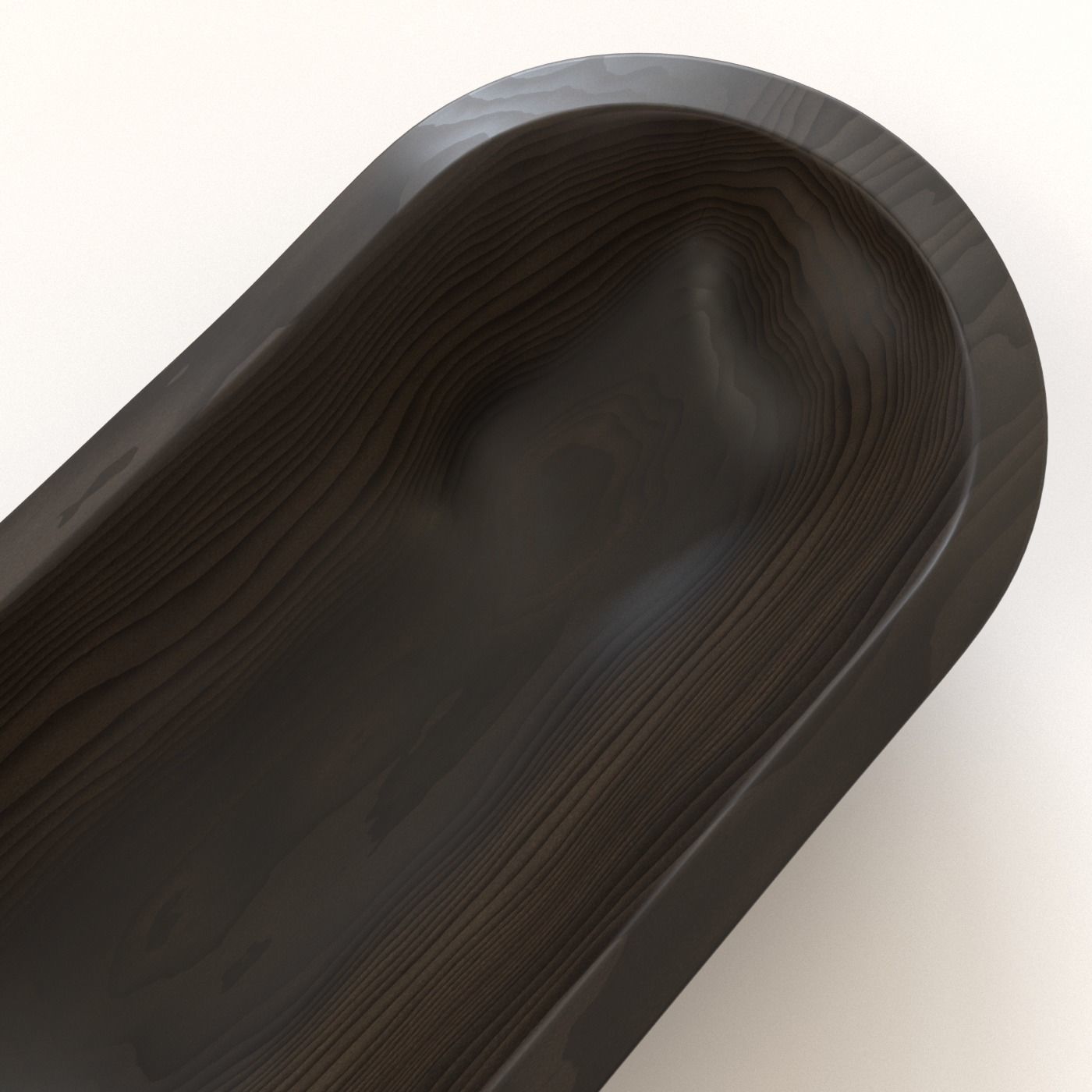 Wooden Bowl Free 3D model_1