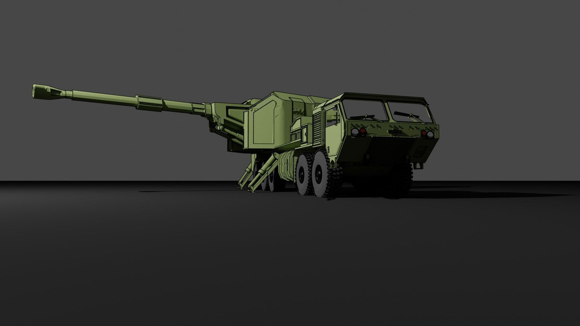 IDF Roem Howitzer gun 3D print model_1
