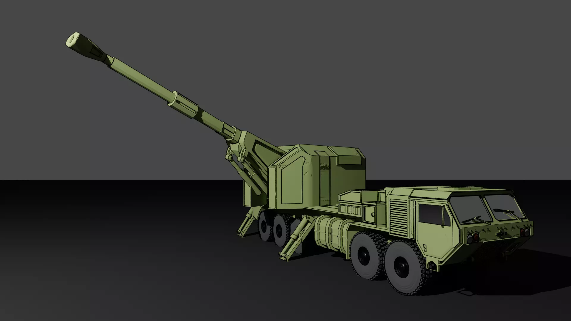 IDF Roem Howitzer gun 3D print model_0