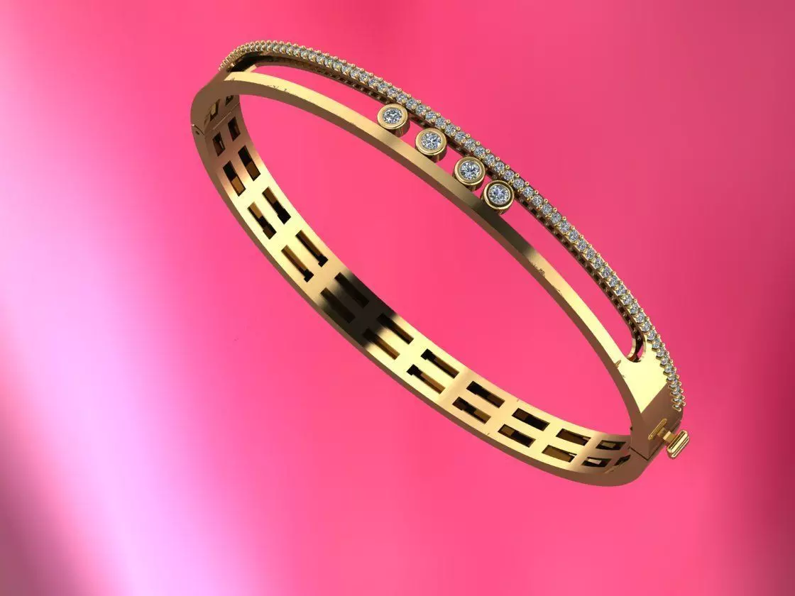 BRACELET Messika fusion  3D print model_0