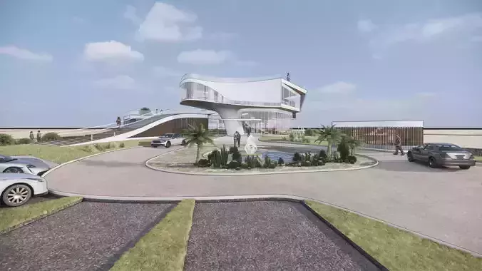 Desert Resort  With Full Interior Design and Exterior Garden