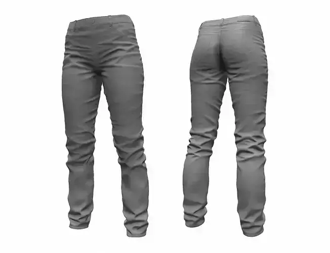 Womens Jeans Pants High Poly