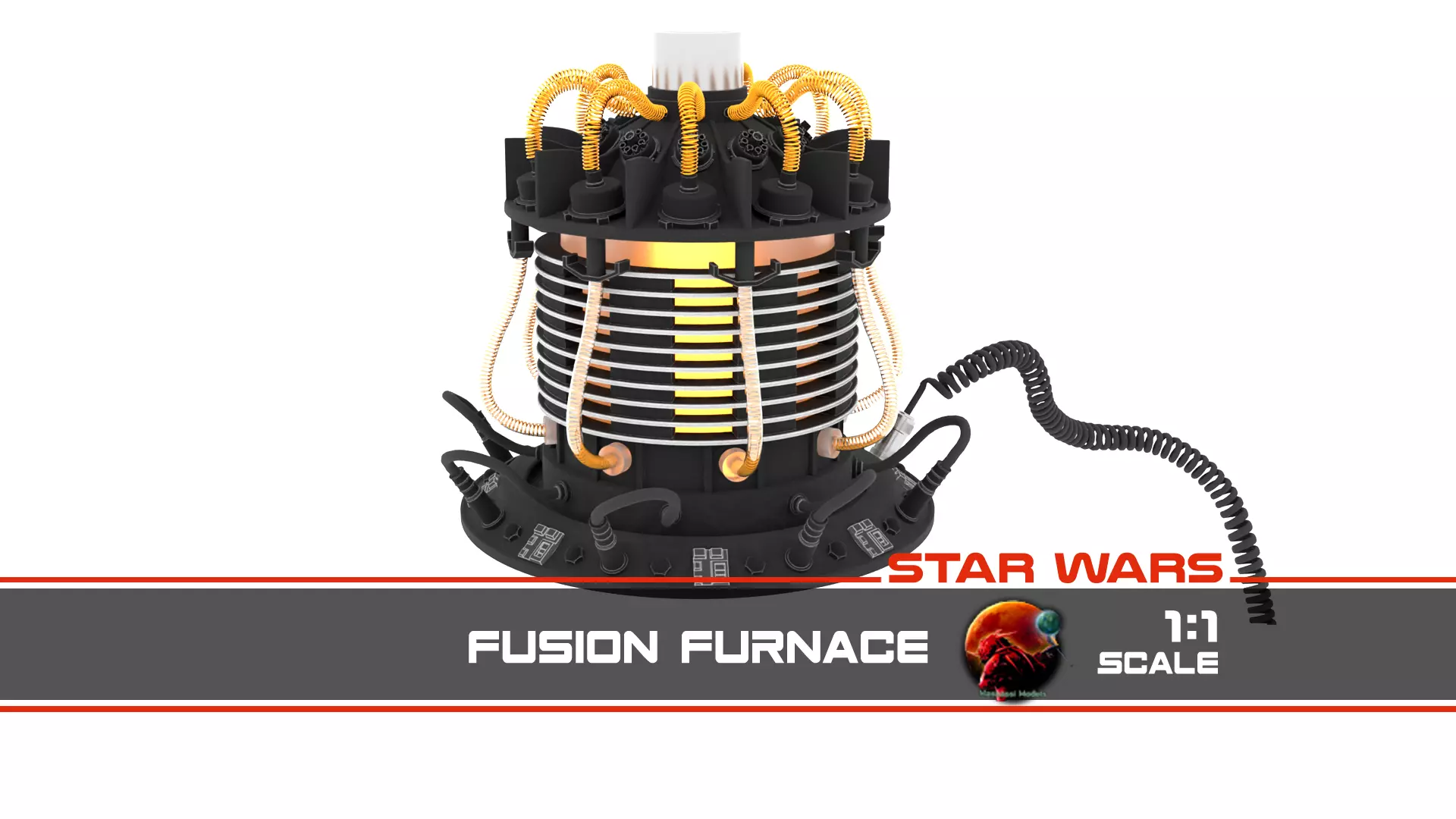 Fusion Furnace - Live size prop V2 3D print model_0