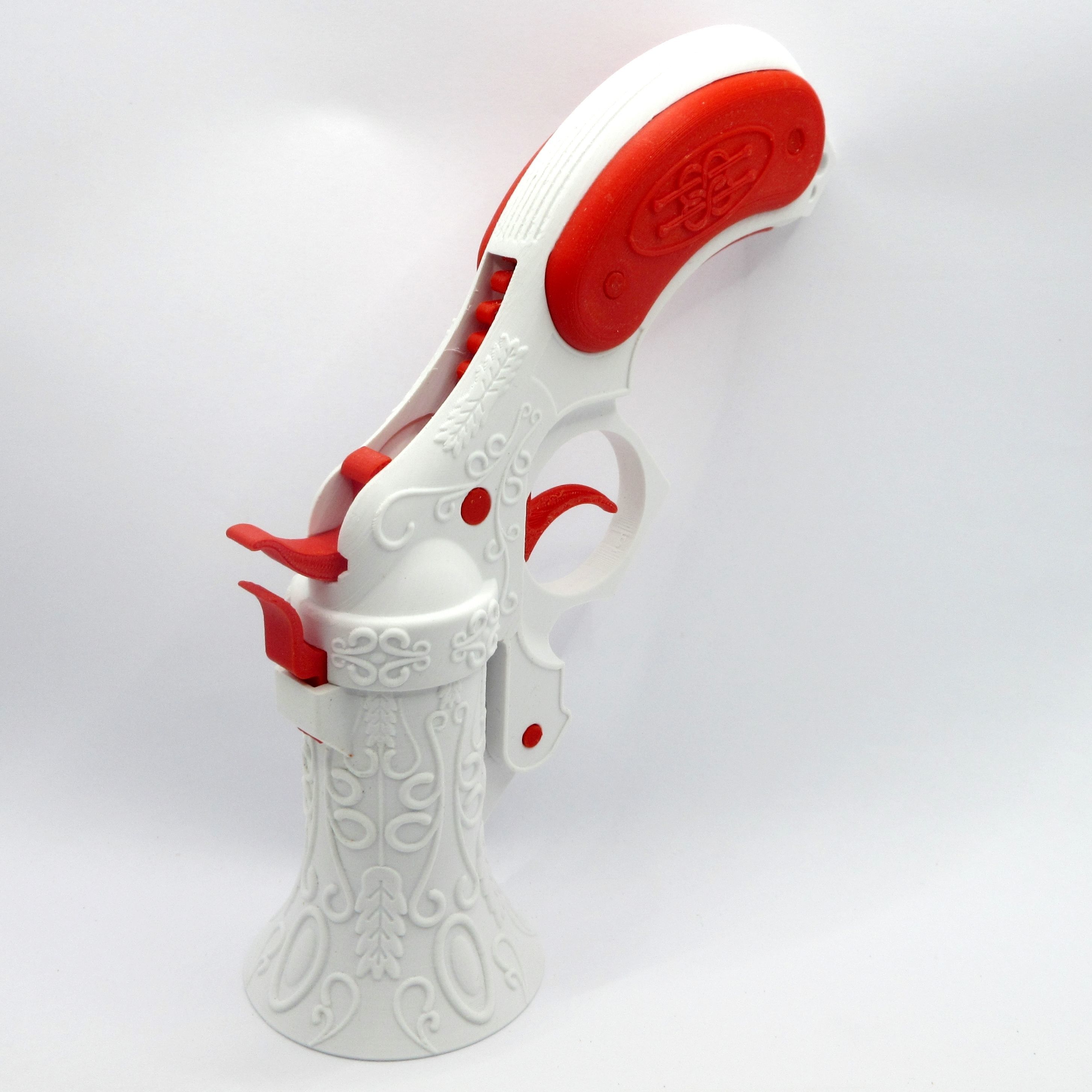 3D Printable Victorian Flare Gun with Working Mechanism 3D print model_7