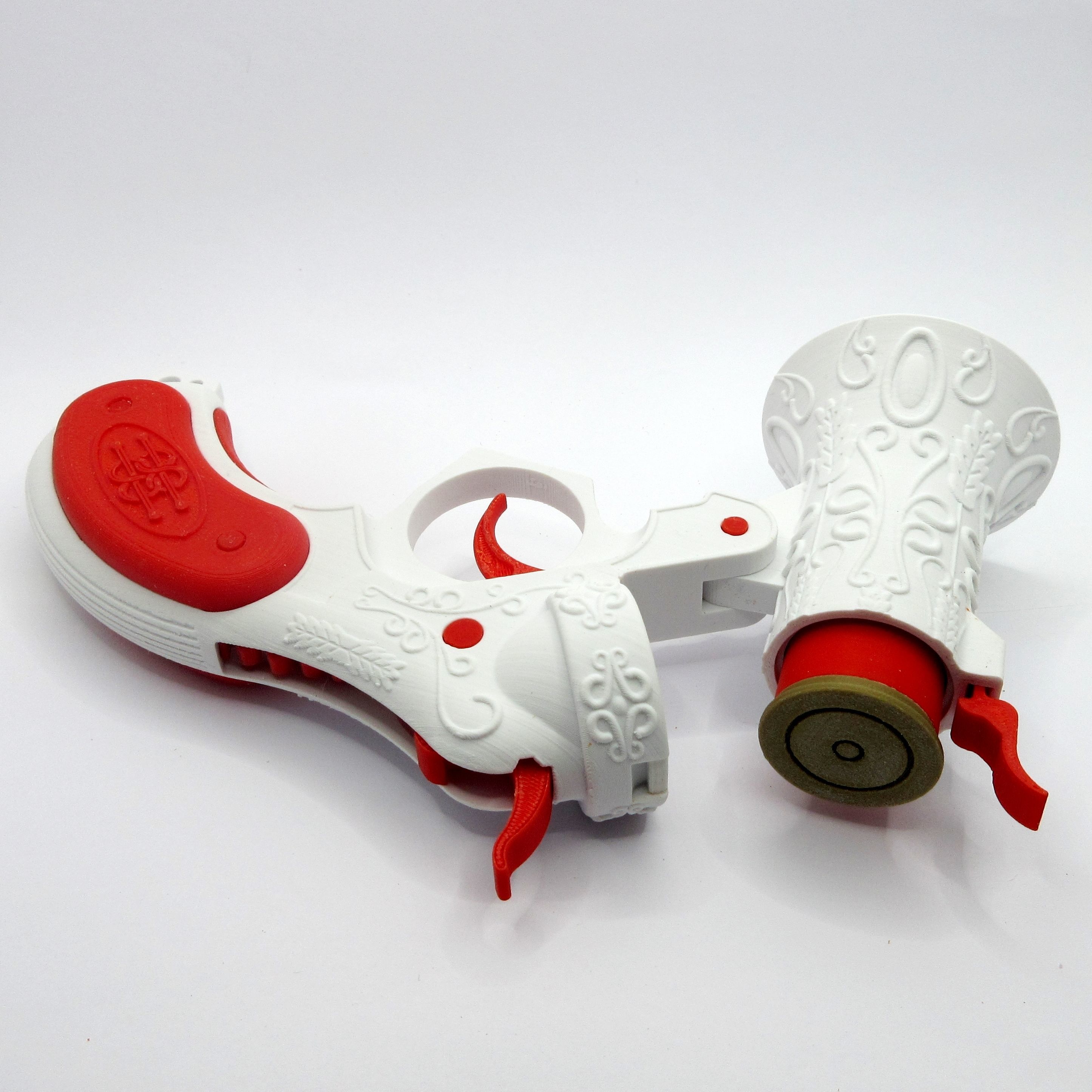 3D Printable Victorian Flare Gun with Working Mechanism 3D print model_3