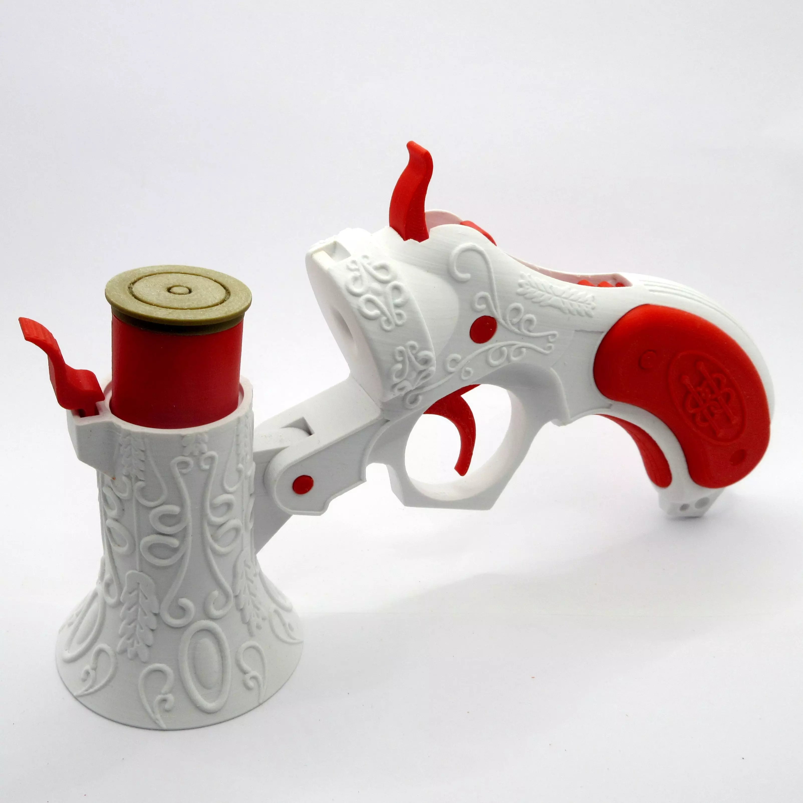 3D Printable Victorian Flare Gun with Working Mechanism 3D print model_0