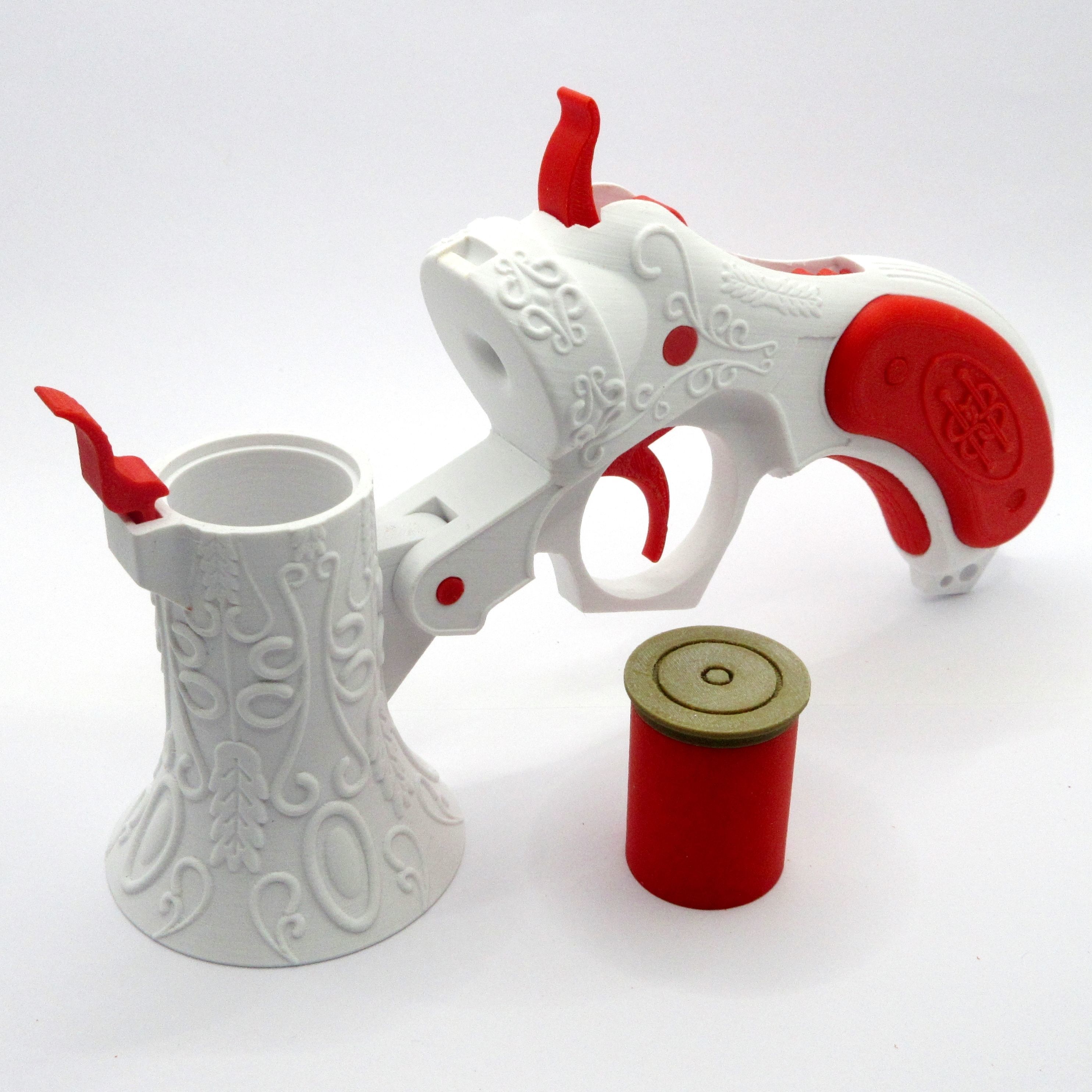 3D Printable Victorian Flare Gun with Working Mechanism 3D print model_4