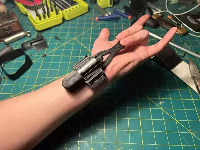 Metal Co2 spring webshooter build  3D print model