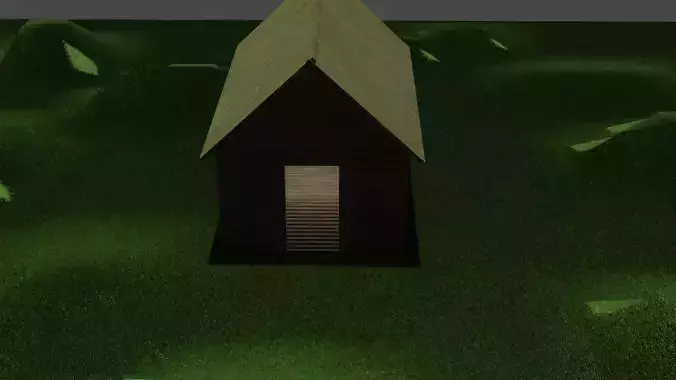 capanna di legno     log cabin 3D model