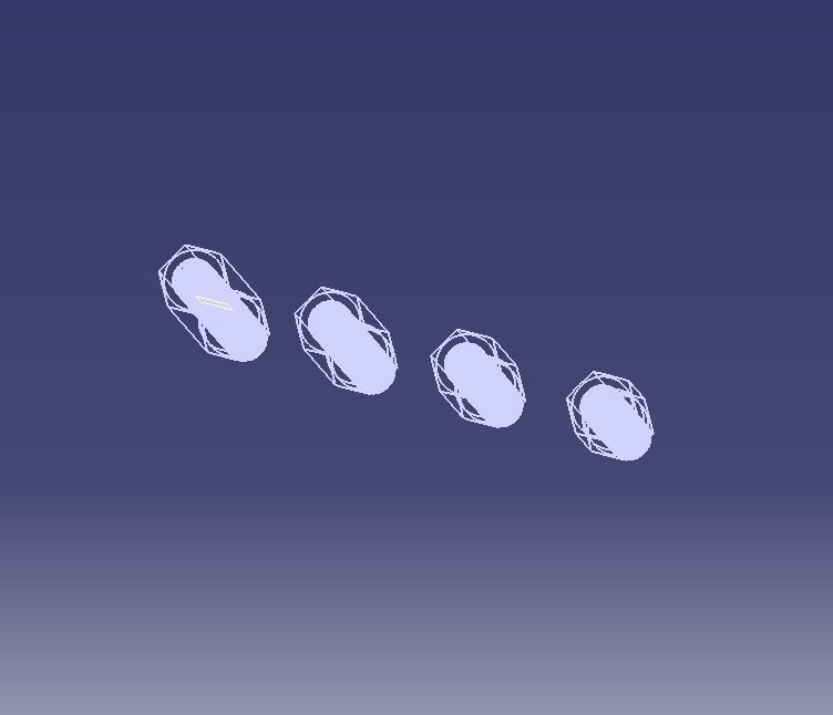 Hexagonal Stud Male-Female Connector 3D print model_26