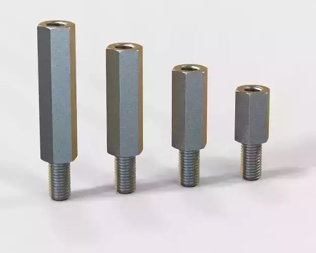 Hexagonal Stud Male-Female Connector