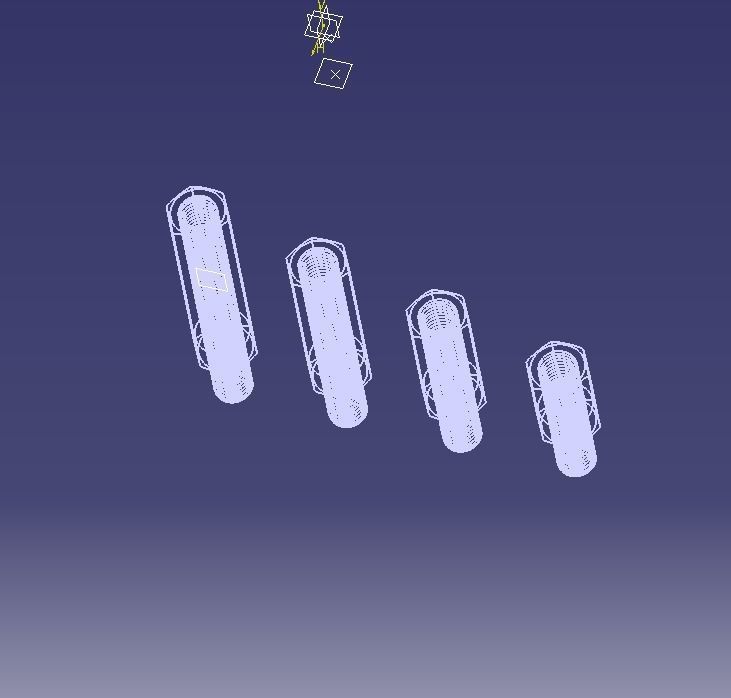 Hexagonal Stud Male-Female Connector 3D print model_24