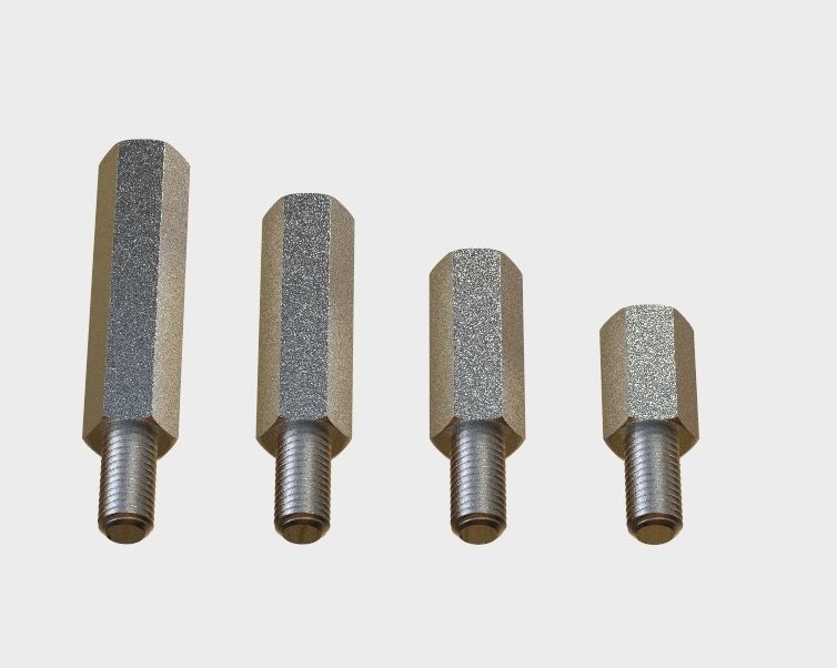 Hexagonal Stud Male-Female Connector 3D print model_37