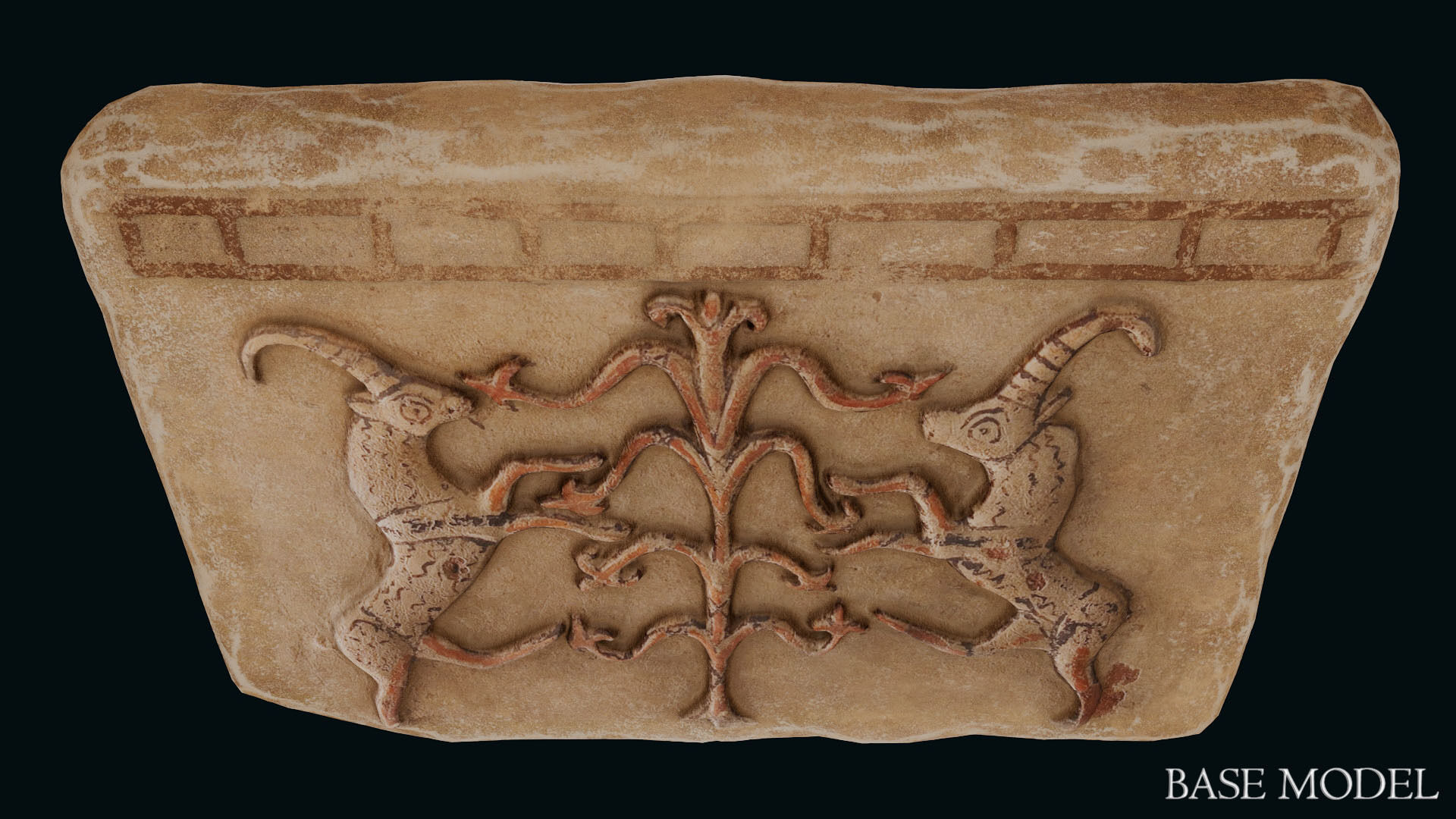 Phrygian Terracotta Low-poly 3D model_21