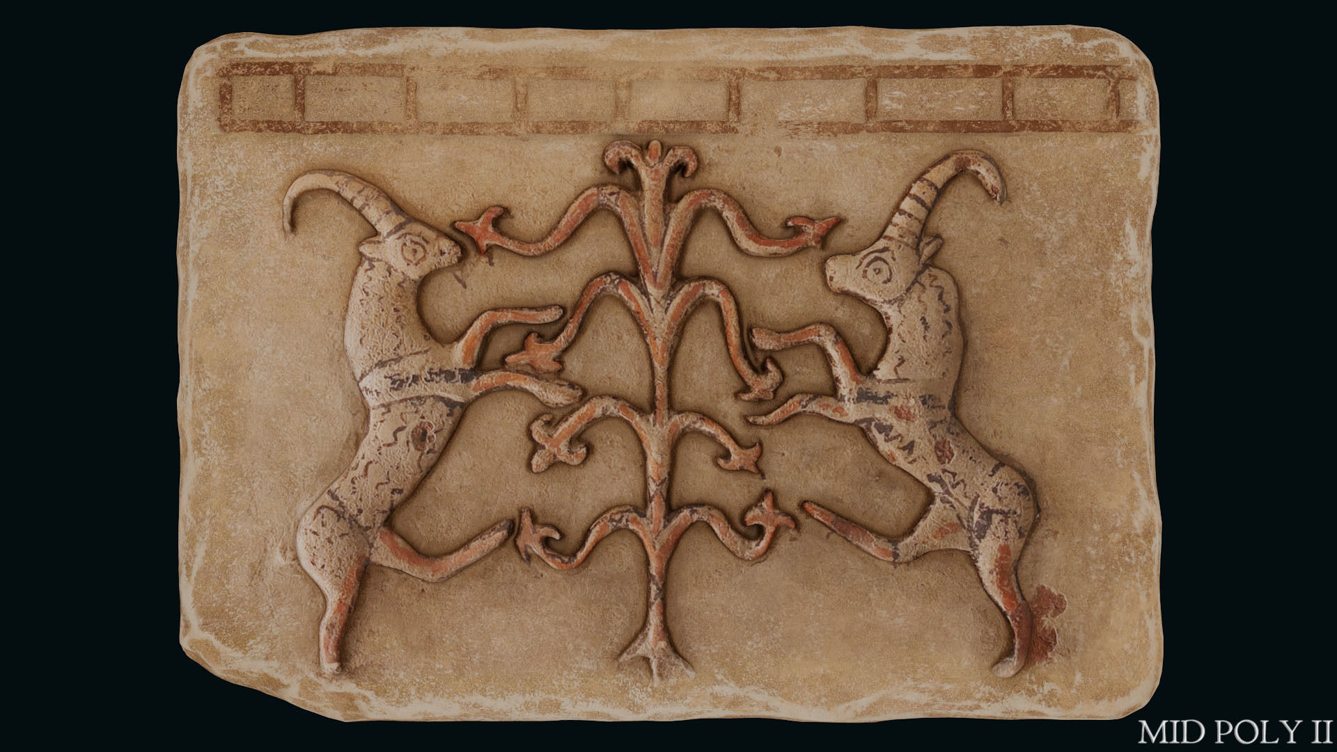 Phrygian Terracotta Low-poly 3D model_37