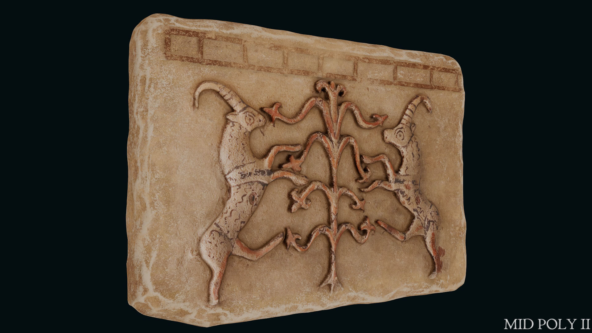 Phrygian Terracotta Low-poly 3D model_38