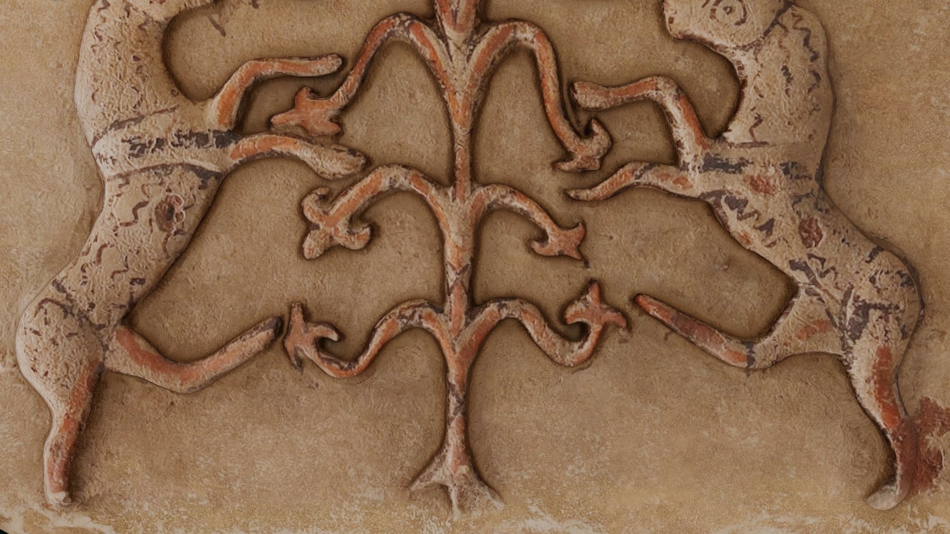 Phrygian Terracotta Low-poly 3D model_11