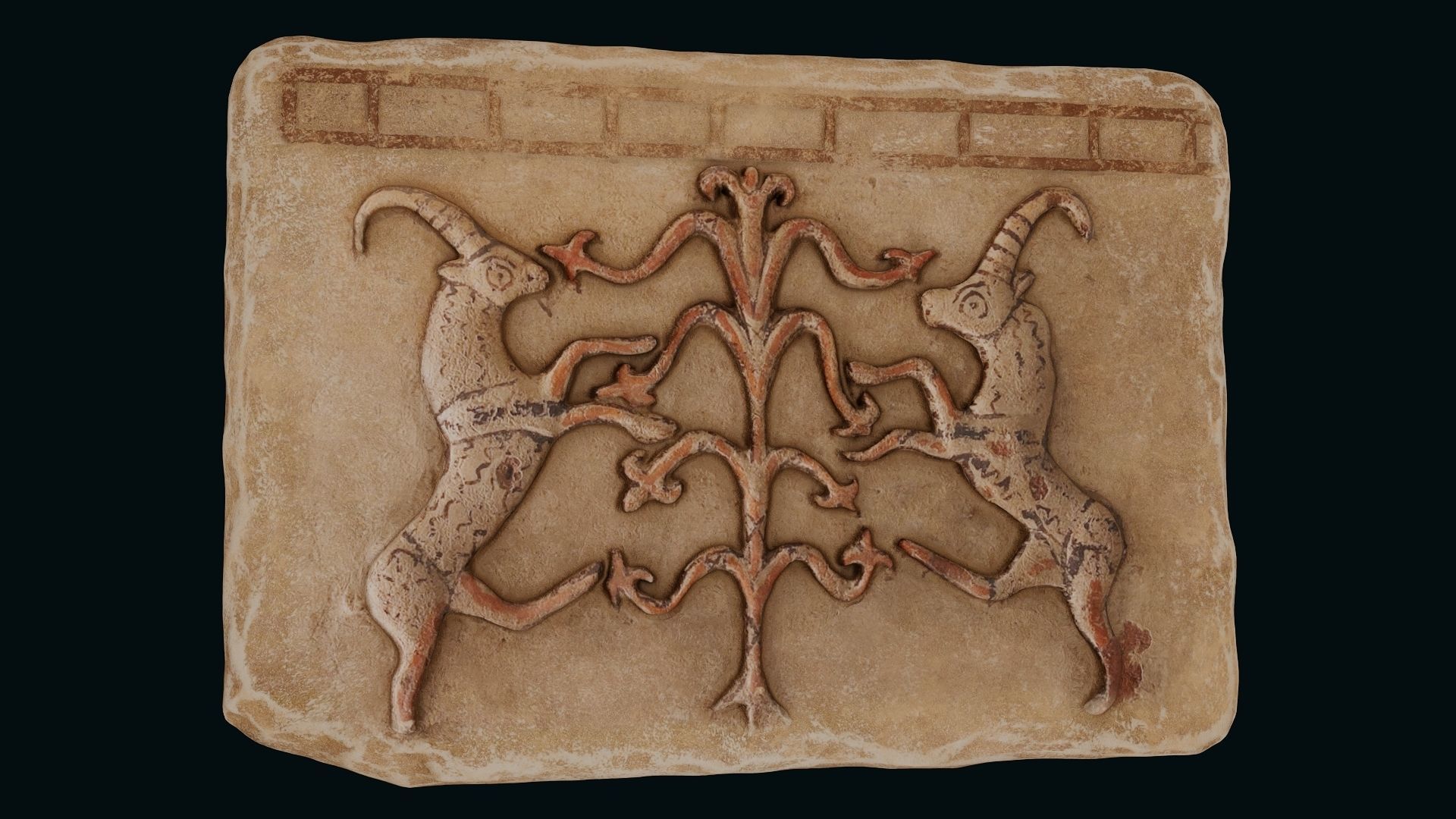 Phrygian Terracotta Low-poly 3D model_12