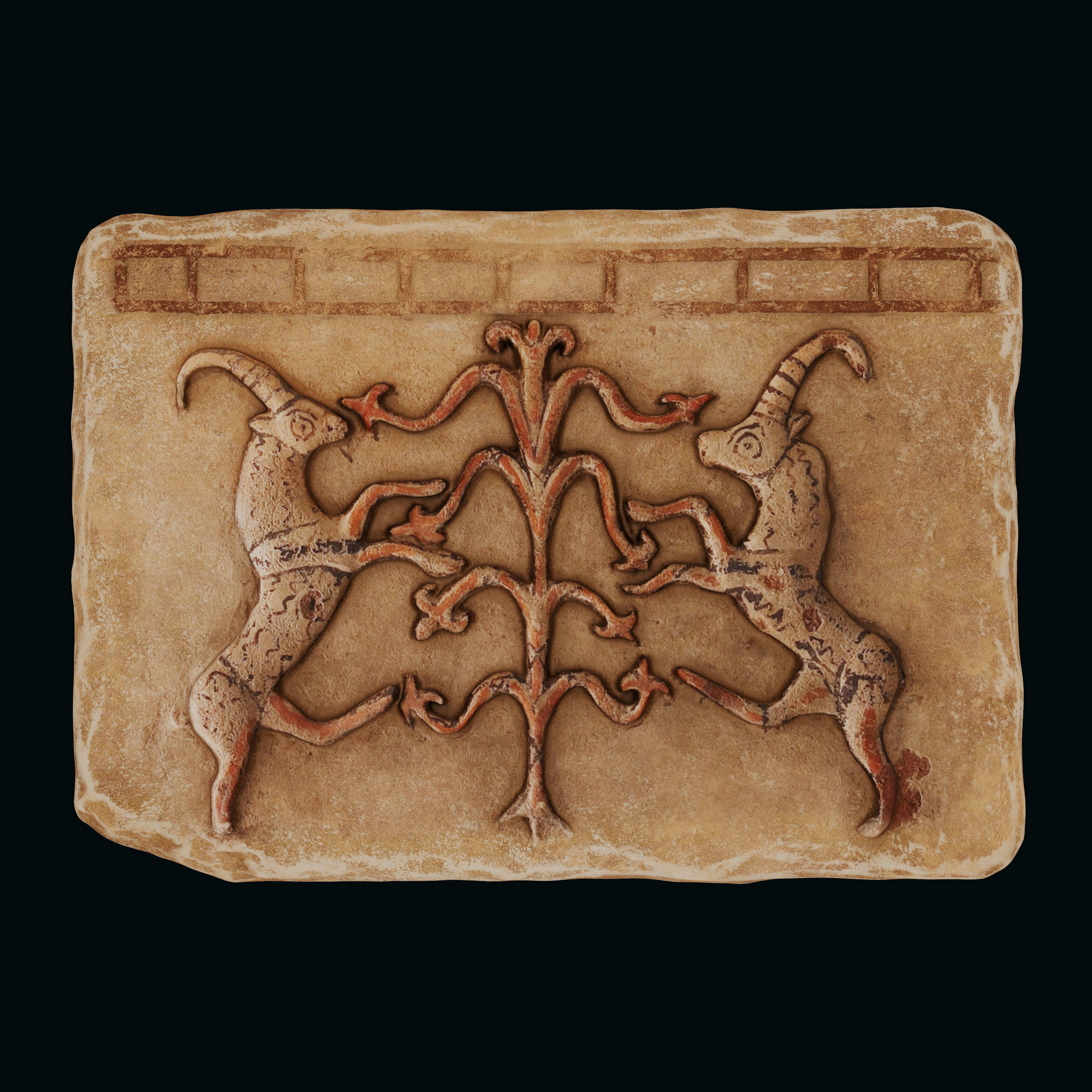 Phrygian Terracotta Low-poly 3D model_2