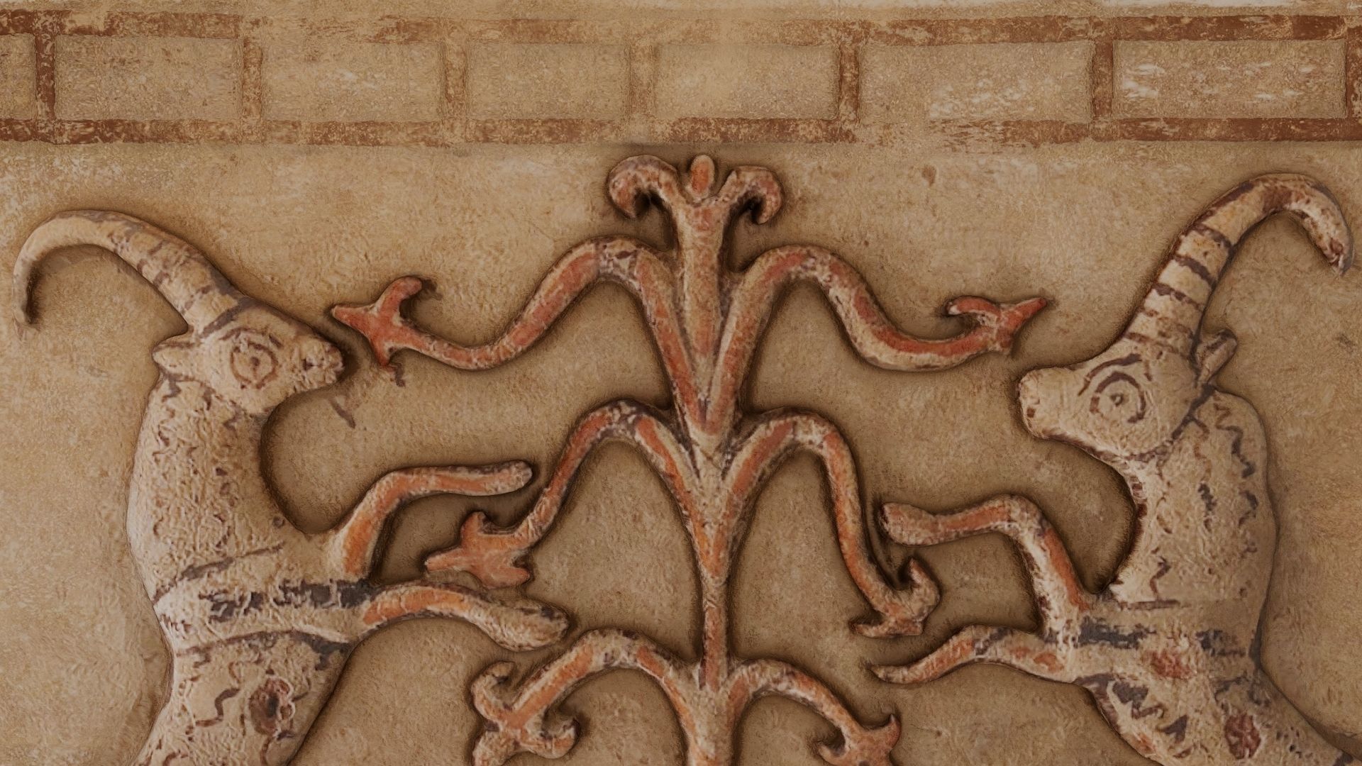 Phrygian Terracotta Low-poly 3D model_10