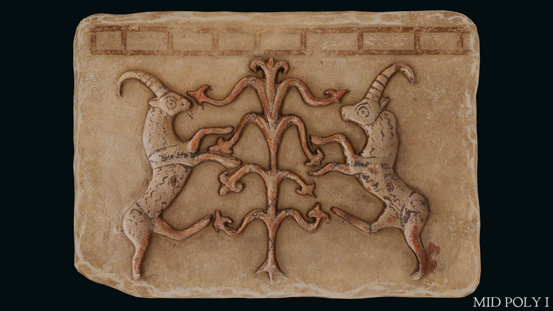 Phrygian Terracotta Low-poly 3D model_34