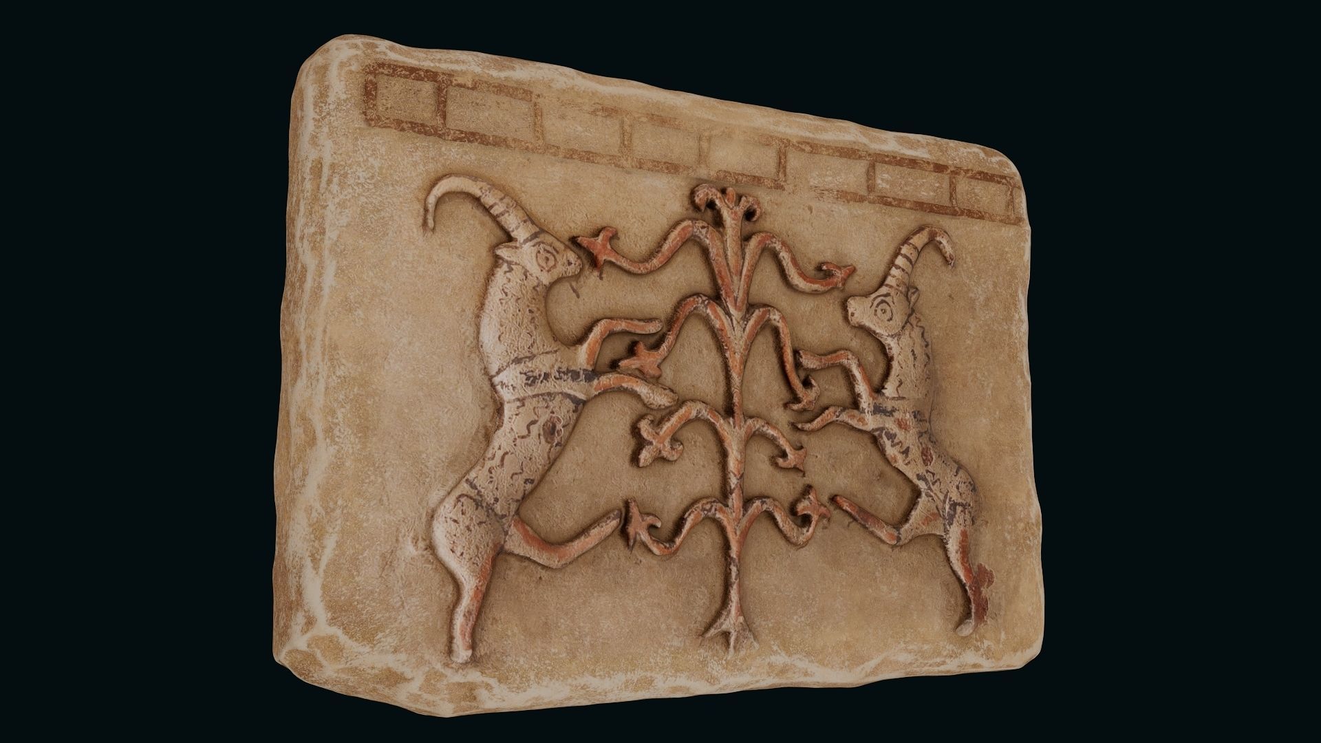 Phrygian Terracotta Low-poly 3D model_3