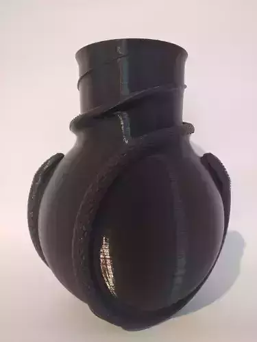 Spherical snake vase 3D print model