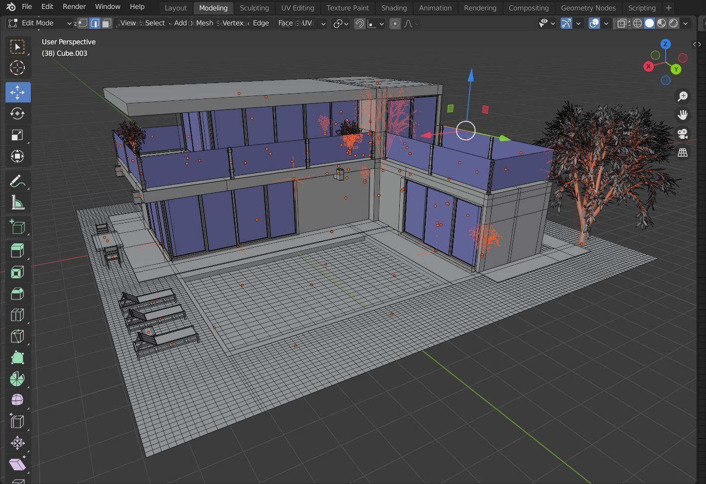 Modern House 3D model_9