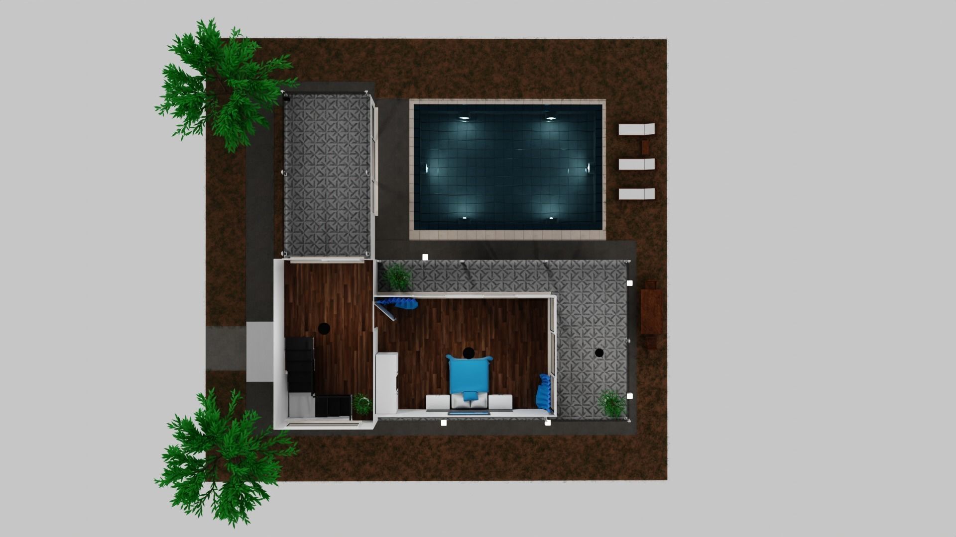 Modern House 3D model_7