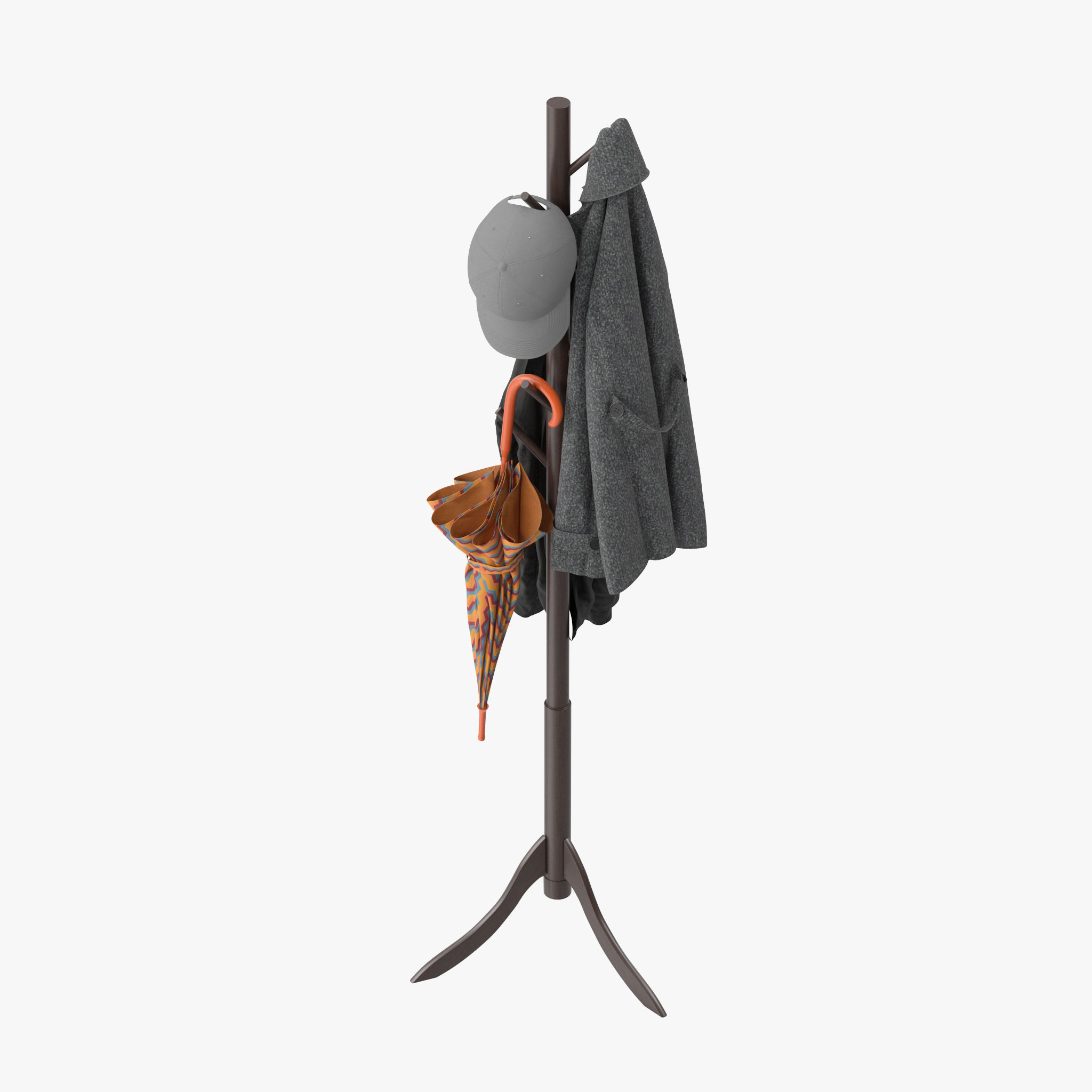 Coat Rack 8 Standing 3D model_11