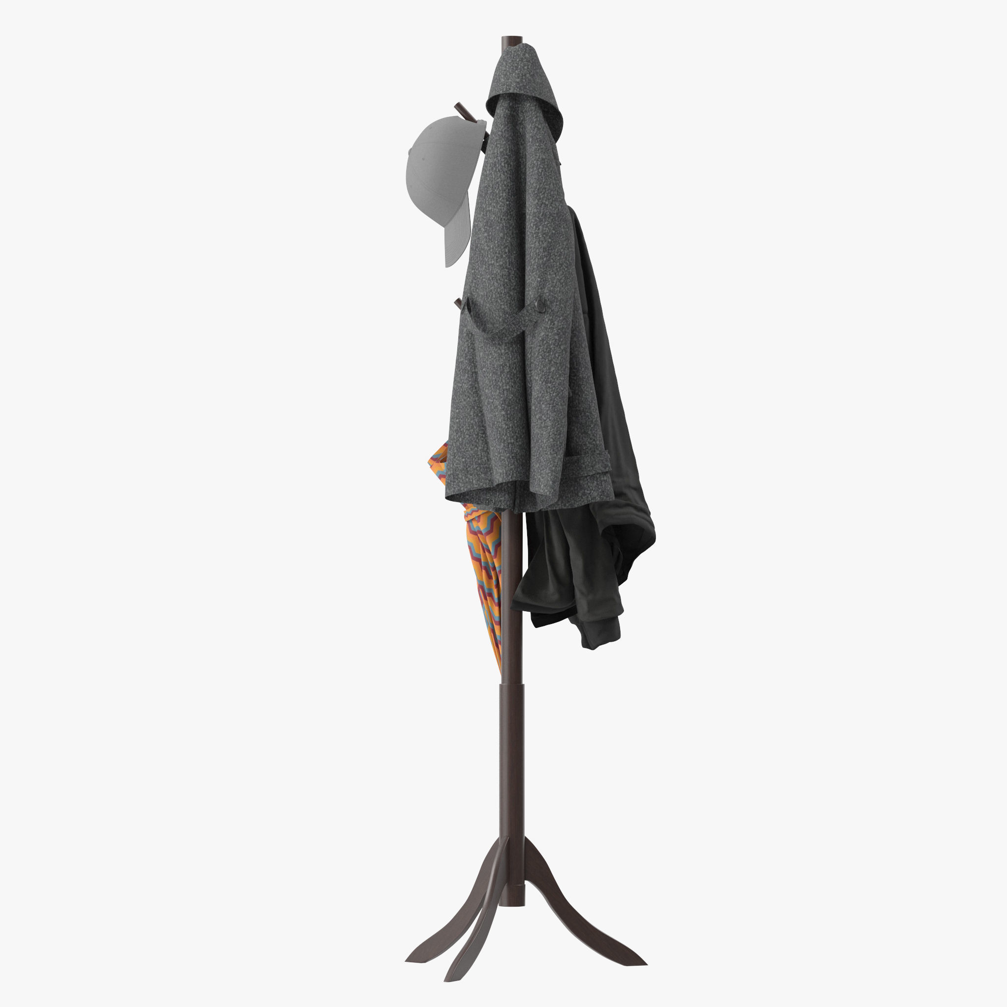 Coat Rack 8 Standing 3D model_6