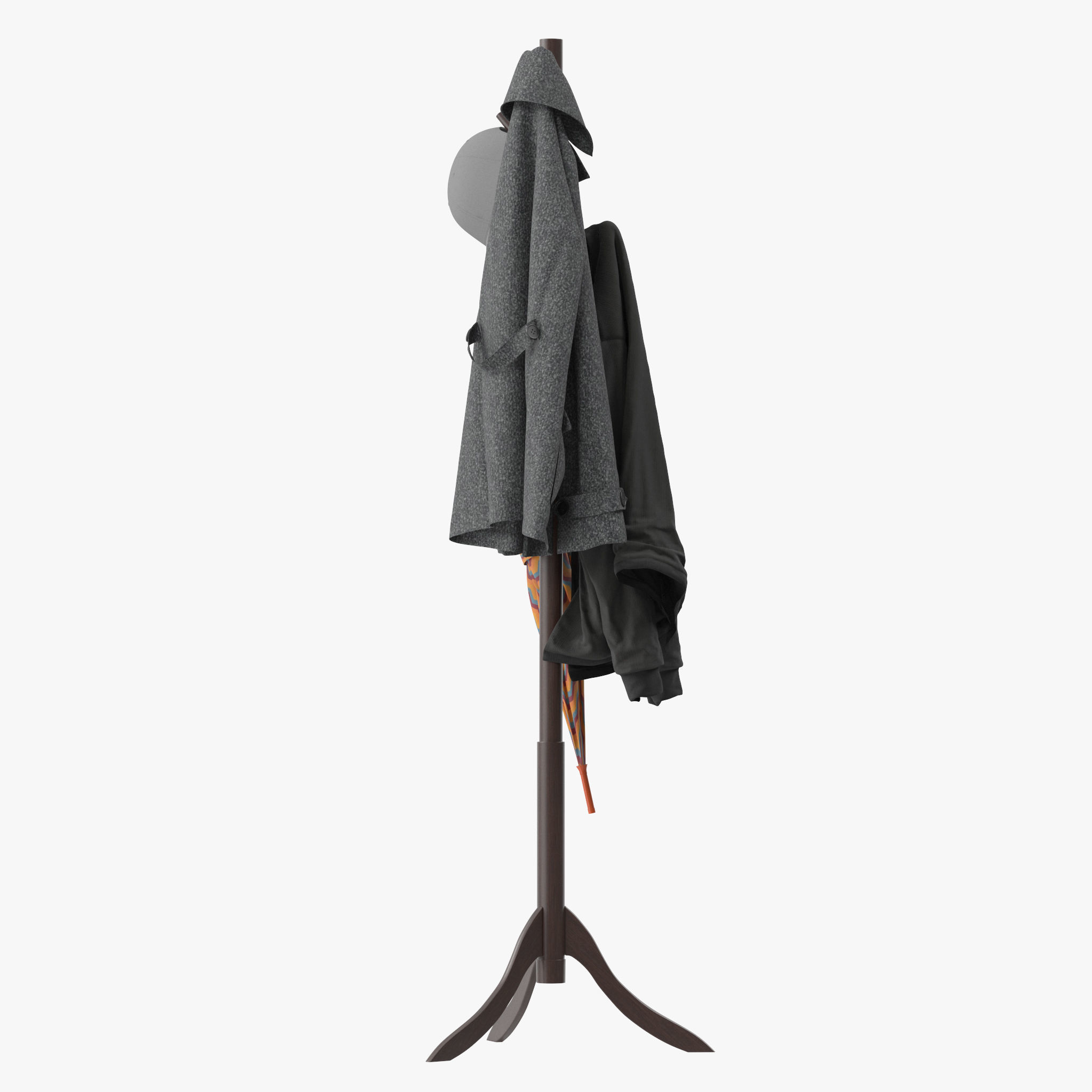 Coat Rack 8 Standing 3D model_10