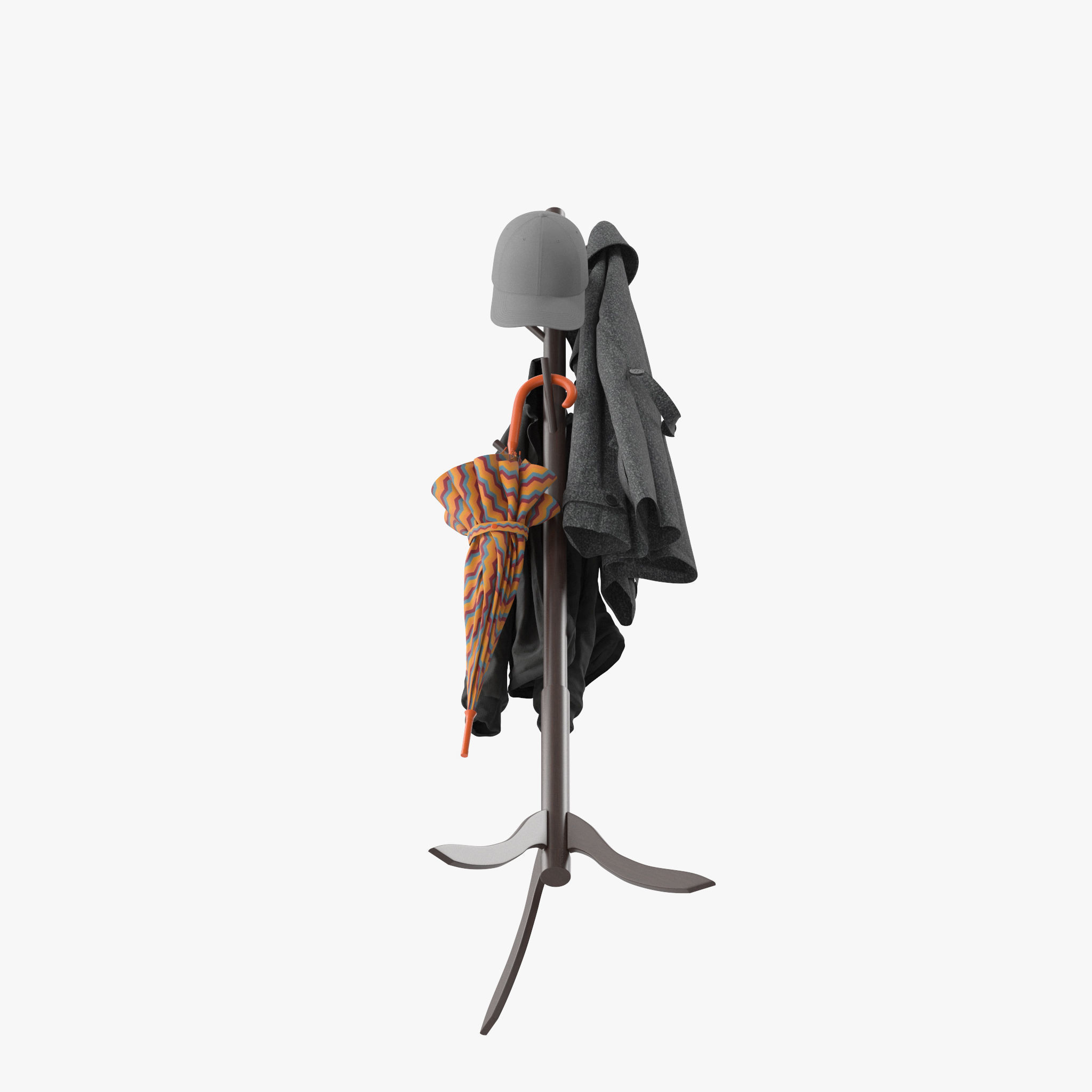 Coat Rack 8 Standing 3D model_12