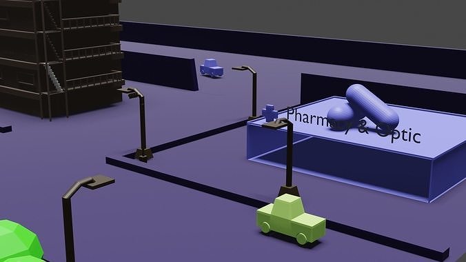 Animated Territory Free 3D model