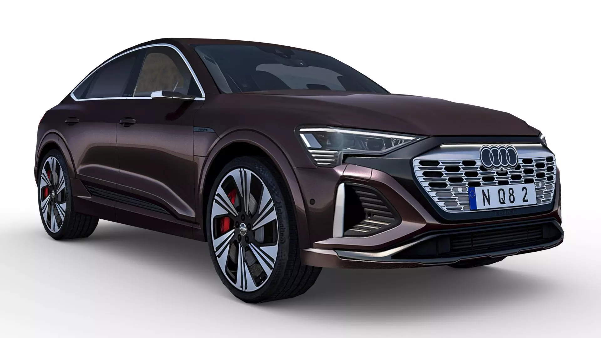 Audi Q8 Sportback E-tron 2024 Low-poly 3D model