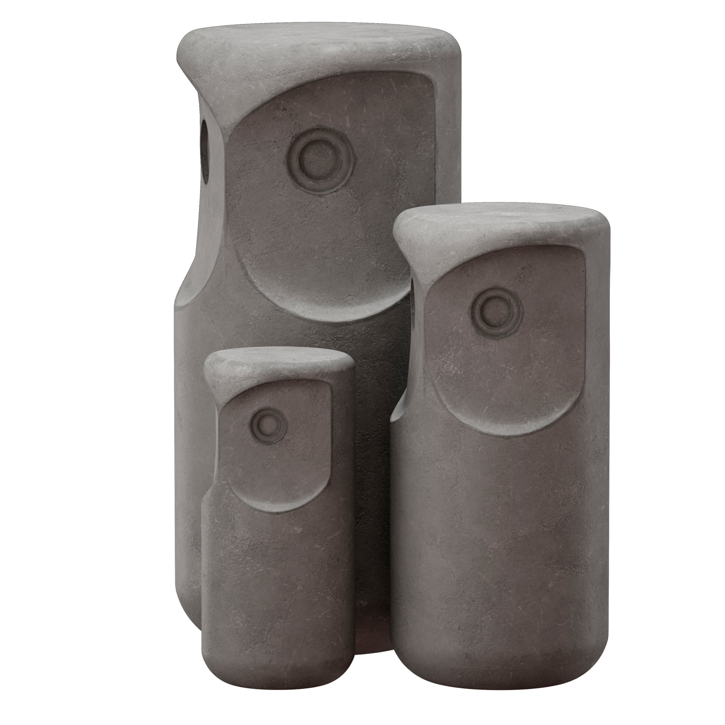 Owl figurine 3D model_7