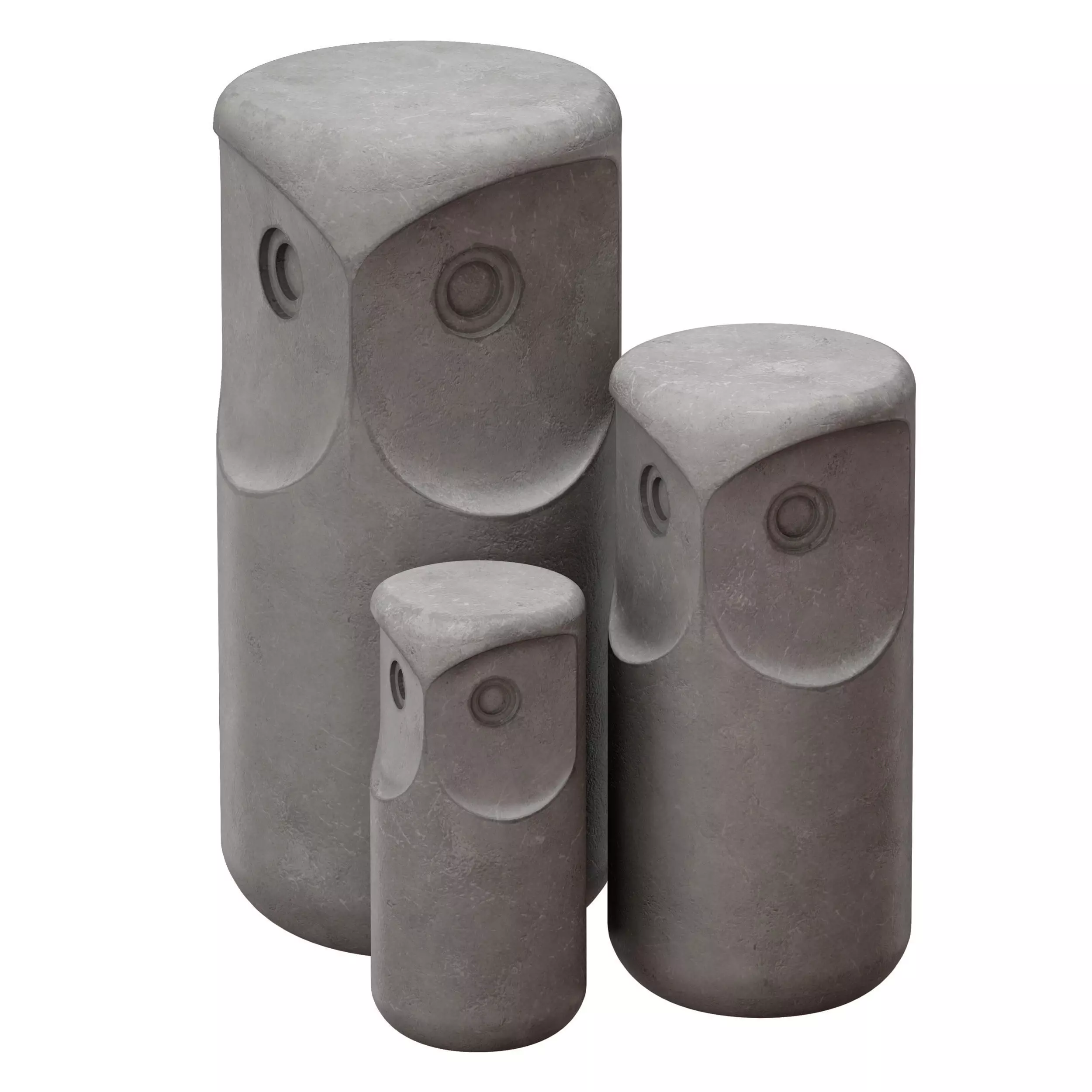 Owl figurine 3D model_0