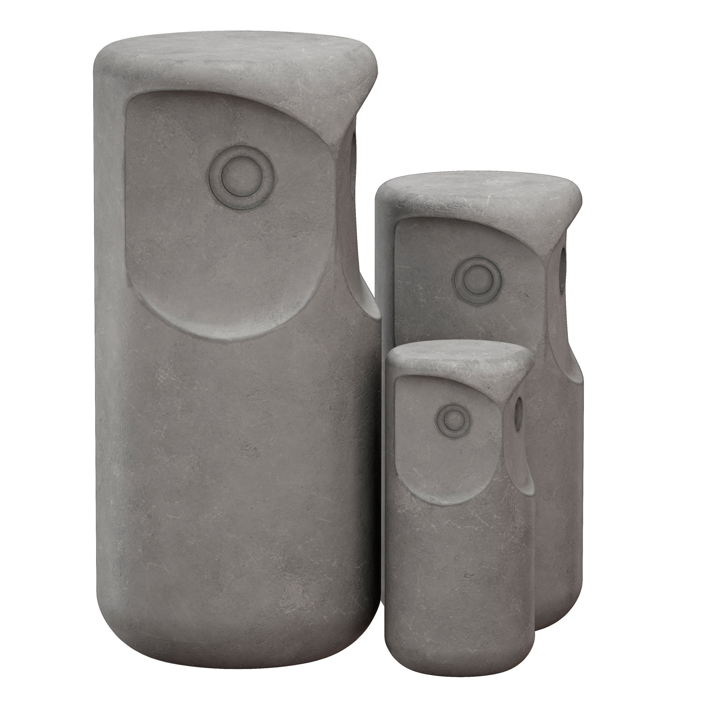 Owl figurine 3D model_5