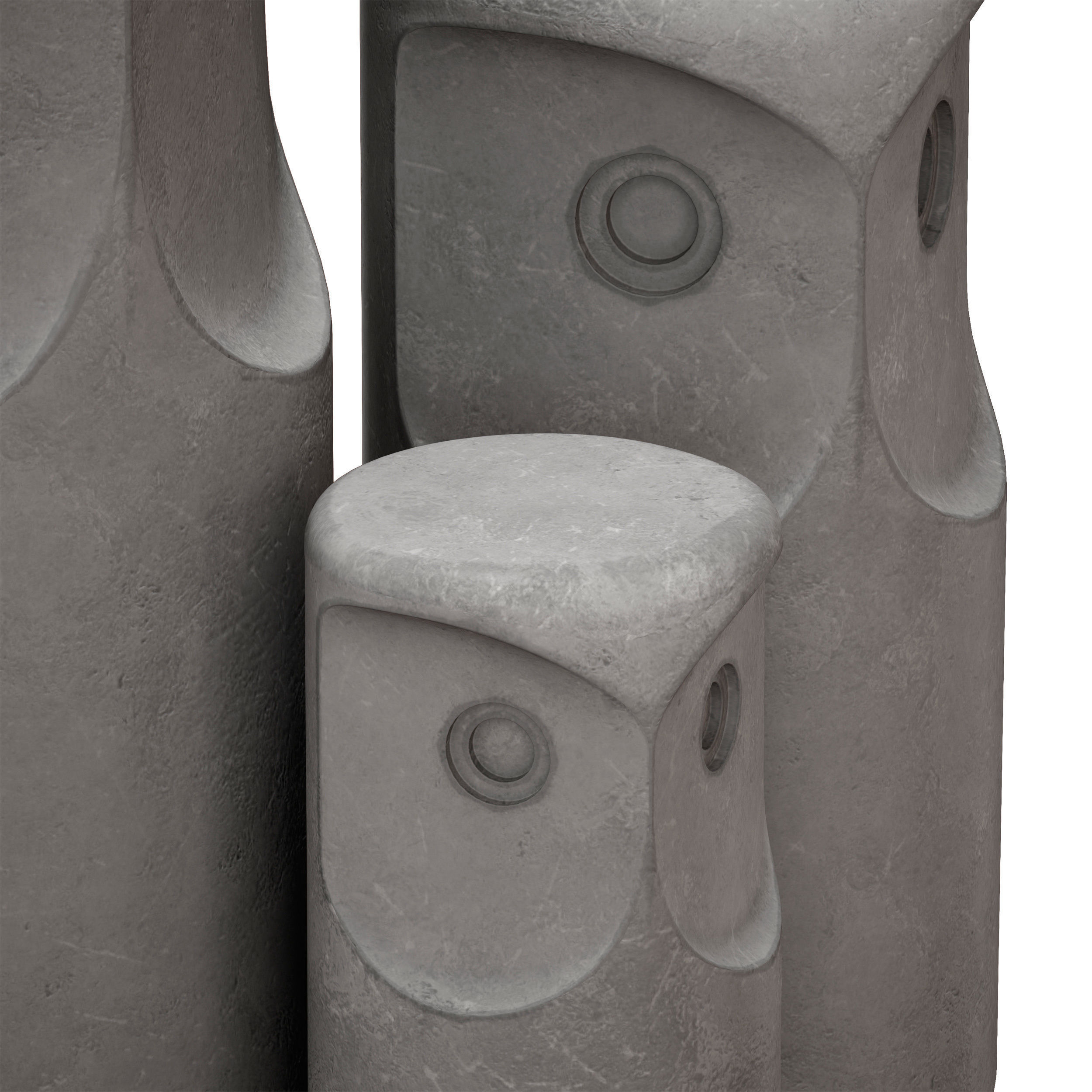 Owl figurine 3D model_9